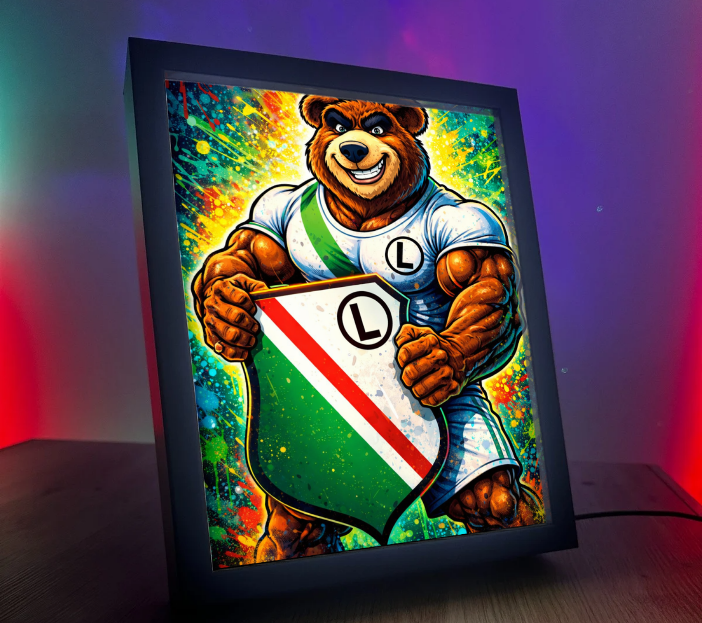 Obrazo Lampka Legia Warszawa 4