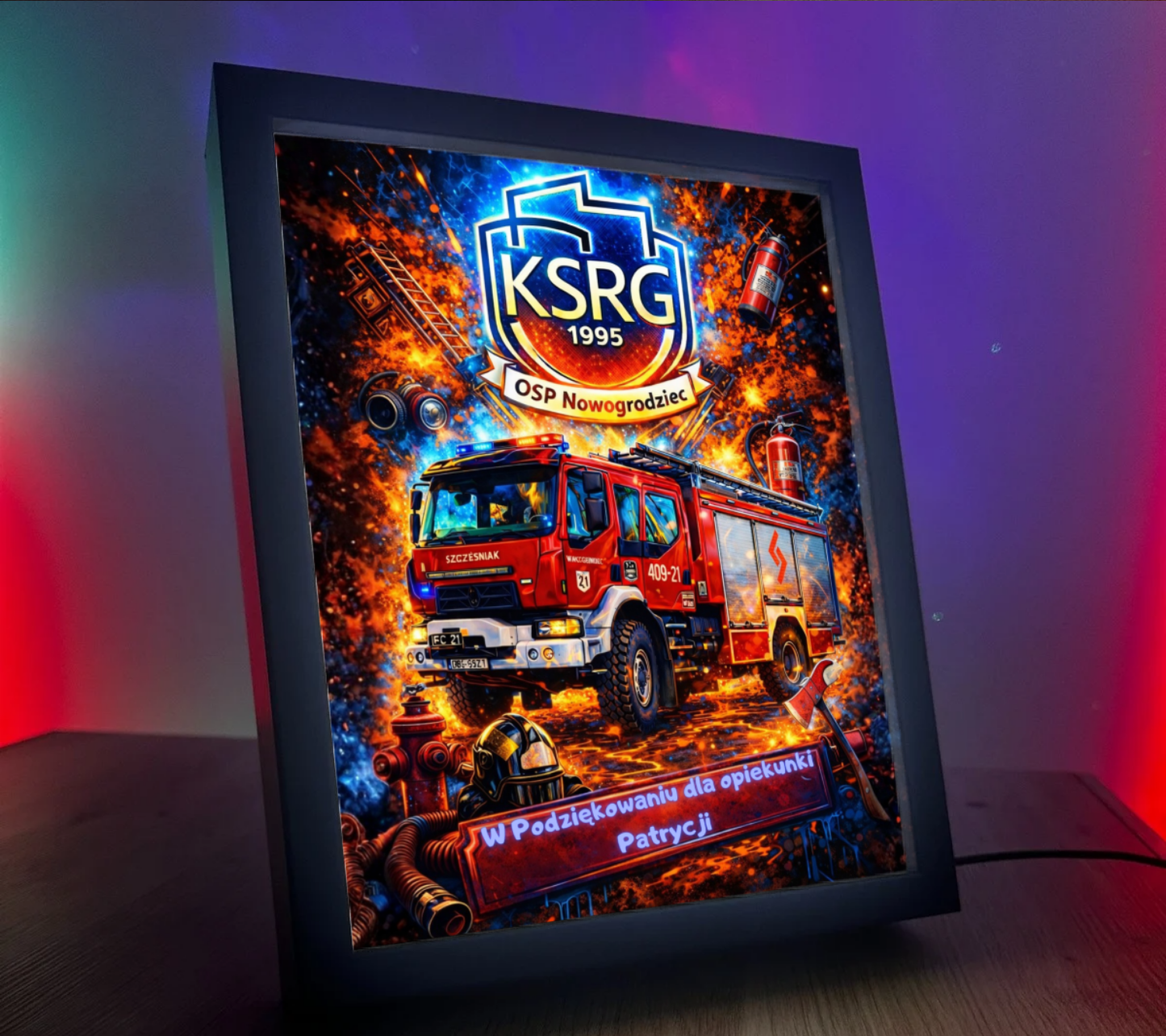 ObrazoLampka OSP Nowogrodziec Scania 1