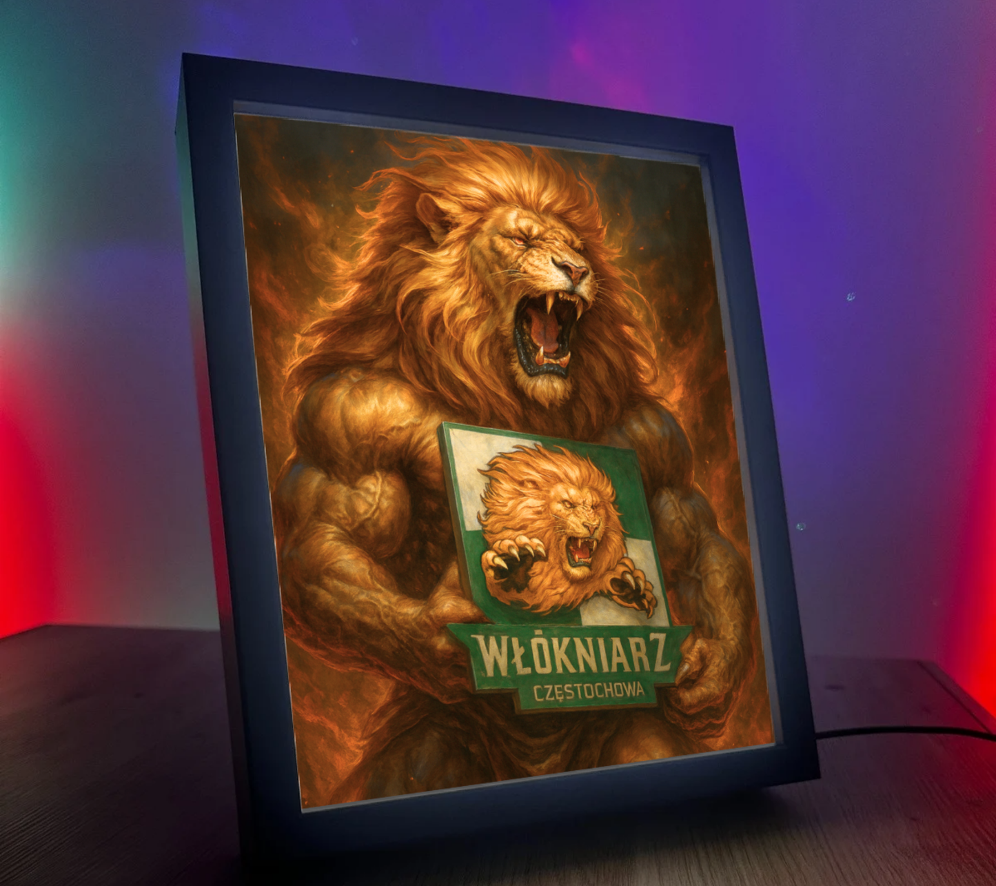 Obrazo Lampka Włókniarz Częstochowa 1