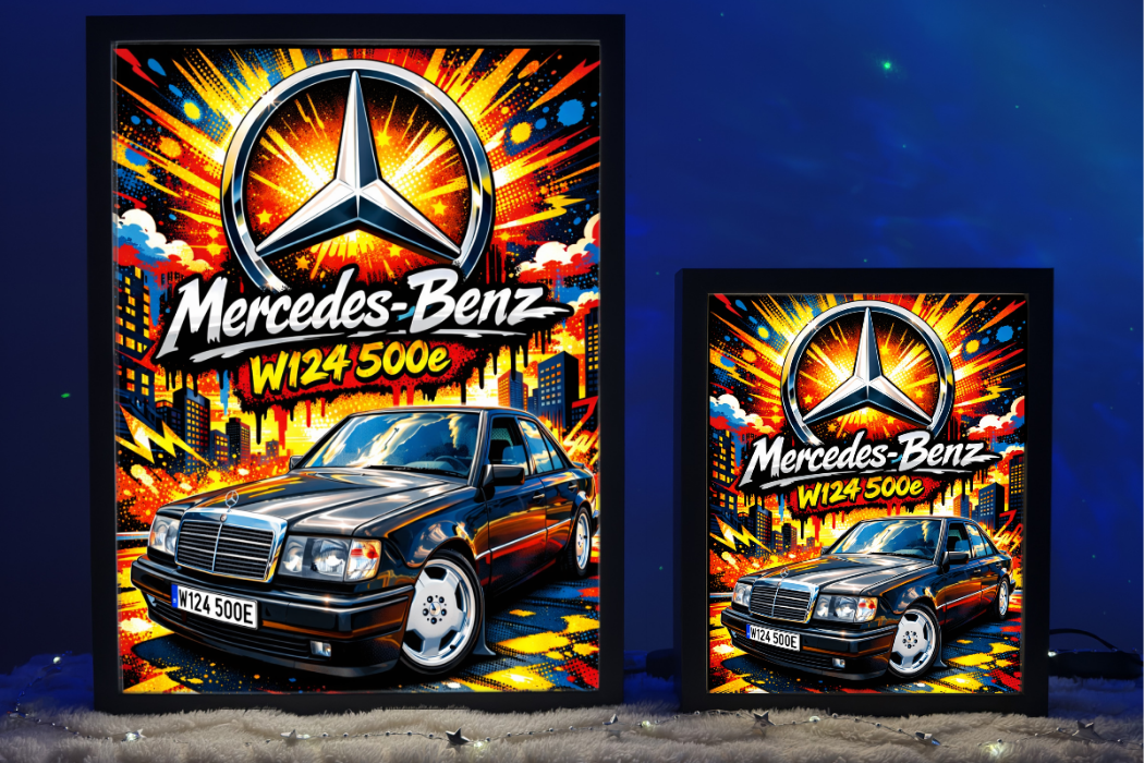 Mercedes W124 500e Prezent Lampka Nocna ObrazoLampka 1