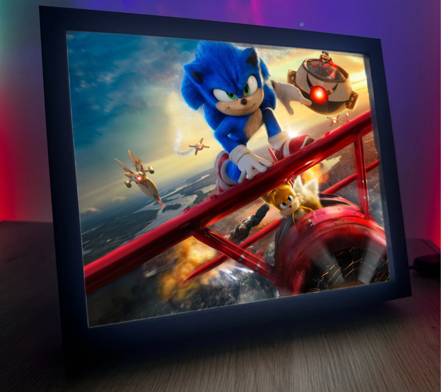 Obrazo Lampka Śliczna na prezent Sonic 1