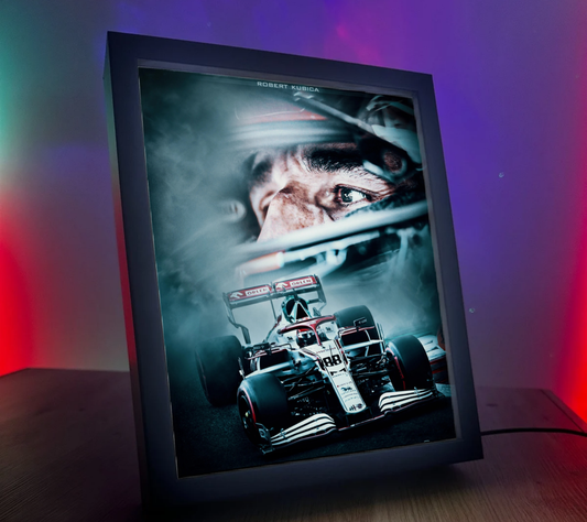 Obrazo lampka F1 Robert Kubica Plakat na prezent 1