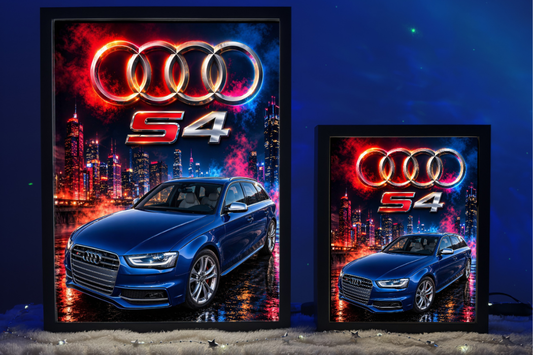 Audi A4 S4 Niebieskie Prezent Lampka Nocna ObrazoLampka 1