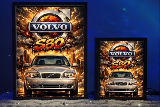 Volvo S80 Srebrne Prezent Lampka Nocna ObrazoLampka 4