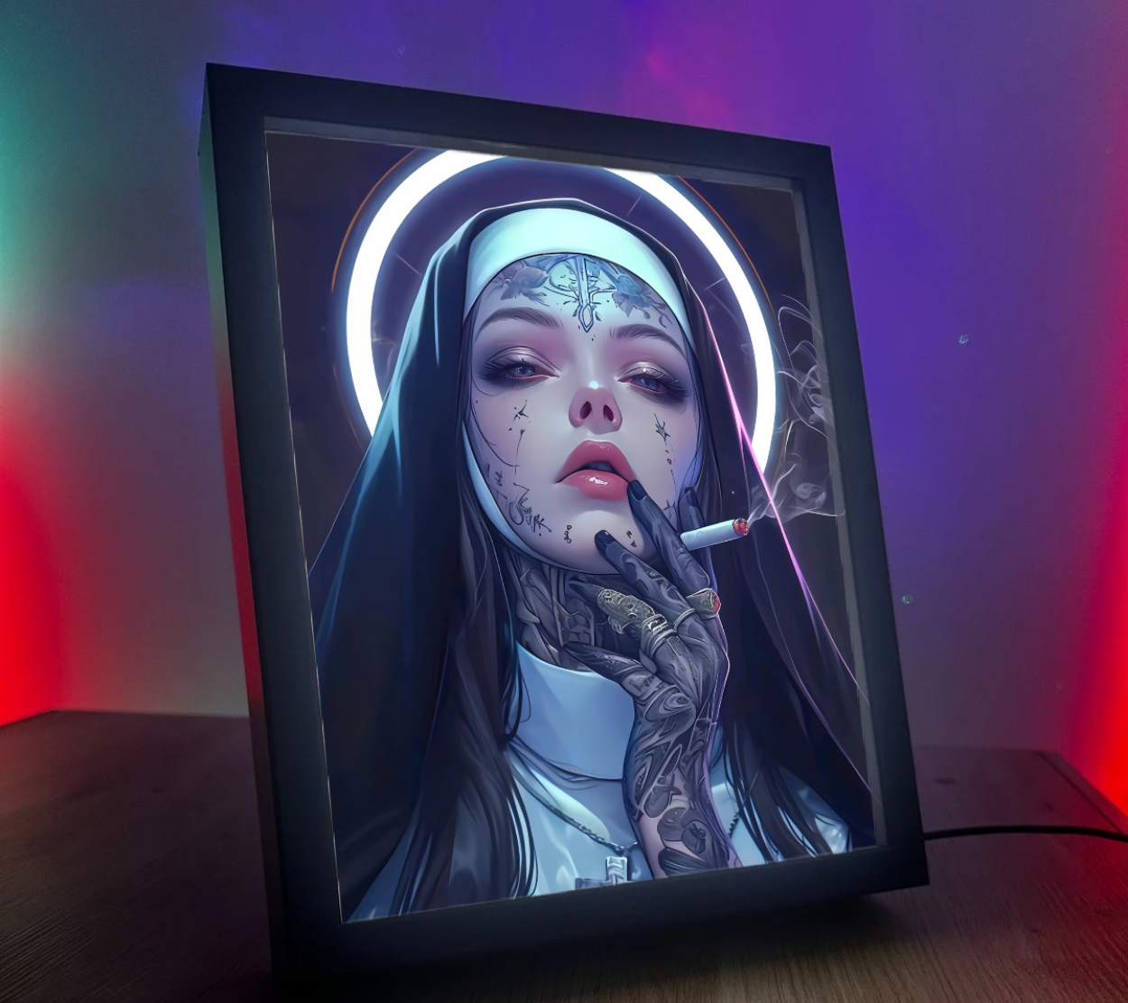 Obrazo-lampka Zakonnia z petem 1 mega efekt