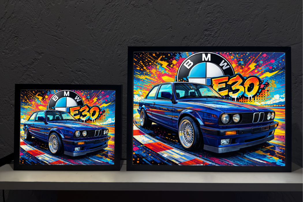 Lampka Nocna BMW E30 Coupe Obraz Podświetlany 1