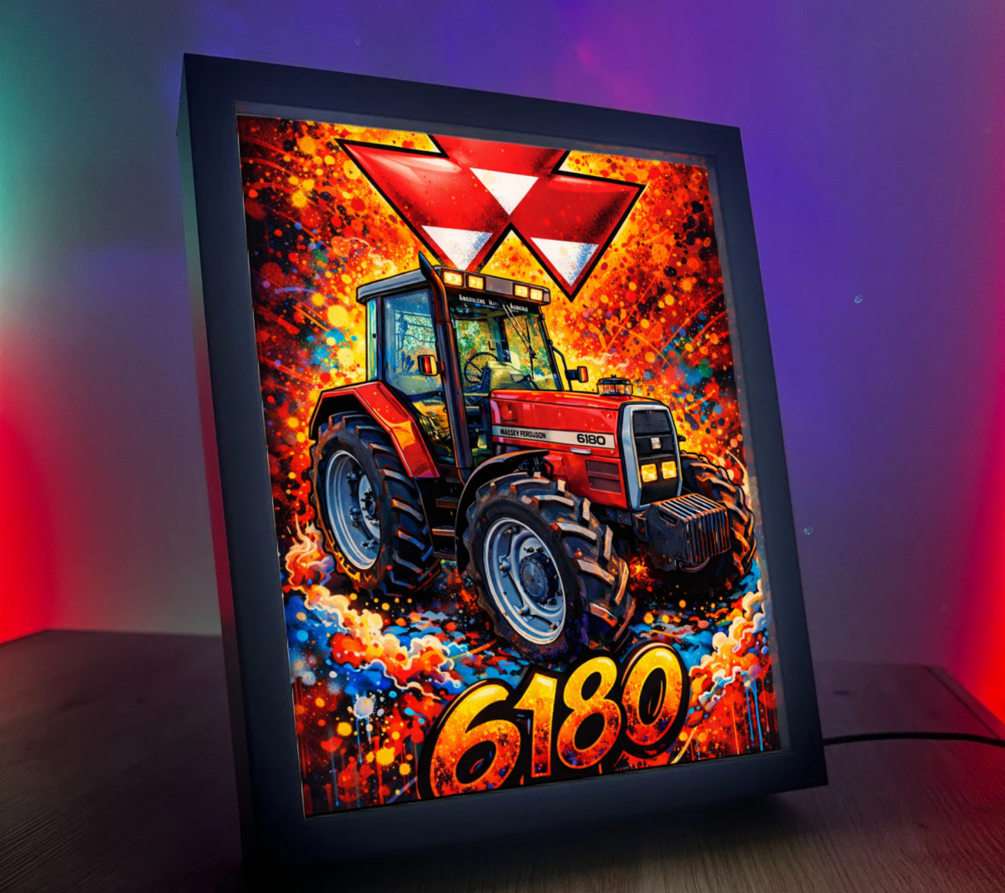 ObrazoLampka Traktor Massey Ferguson 6180 1