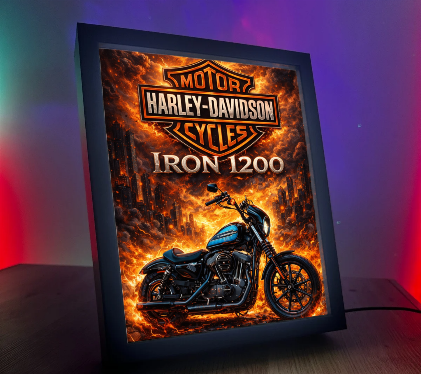 ObrazoLampka Harley Davidson Iron 1200 1