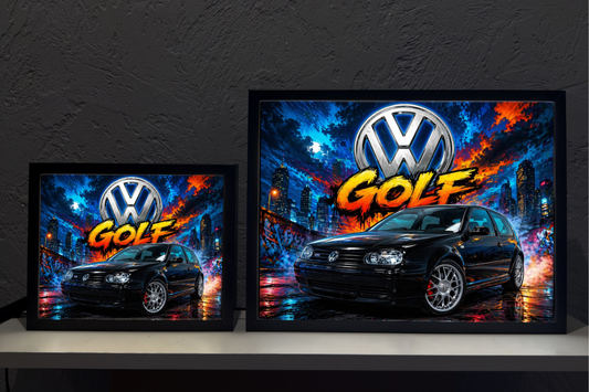 VW Golf 4 Czarny Lampka Nocna ObrazoLampka 2