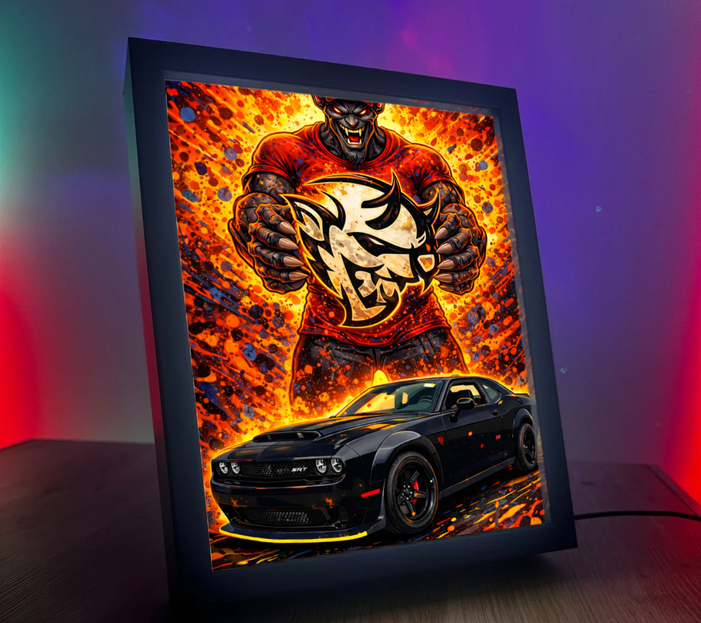 ObrazoLampka Dodge Chellenger 1