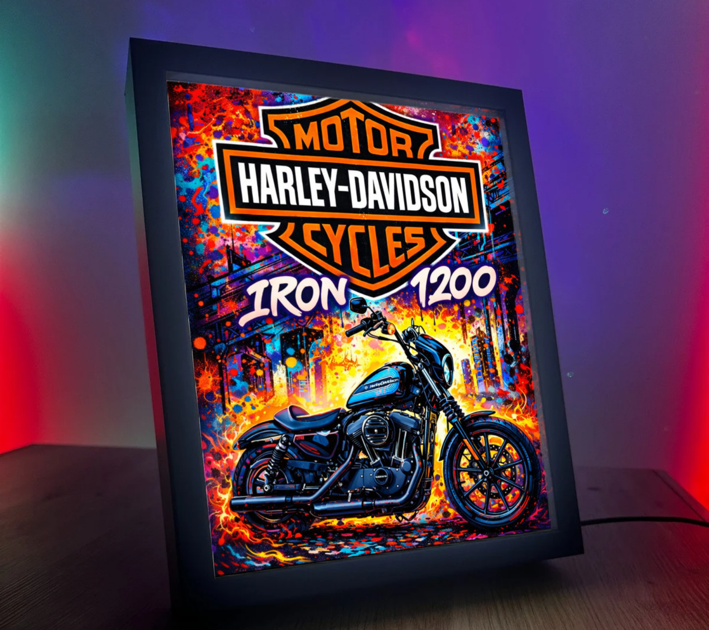 ObrazoLampka Harley Davidson Iron 1200 2