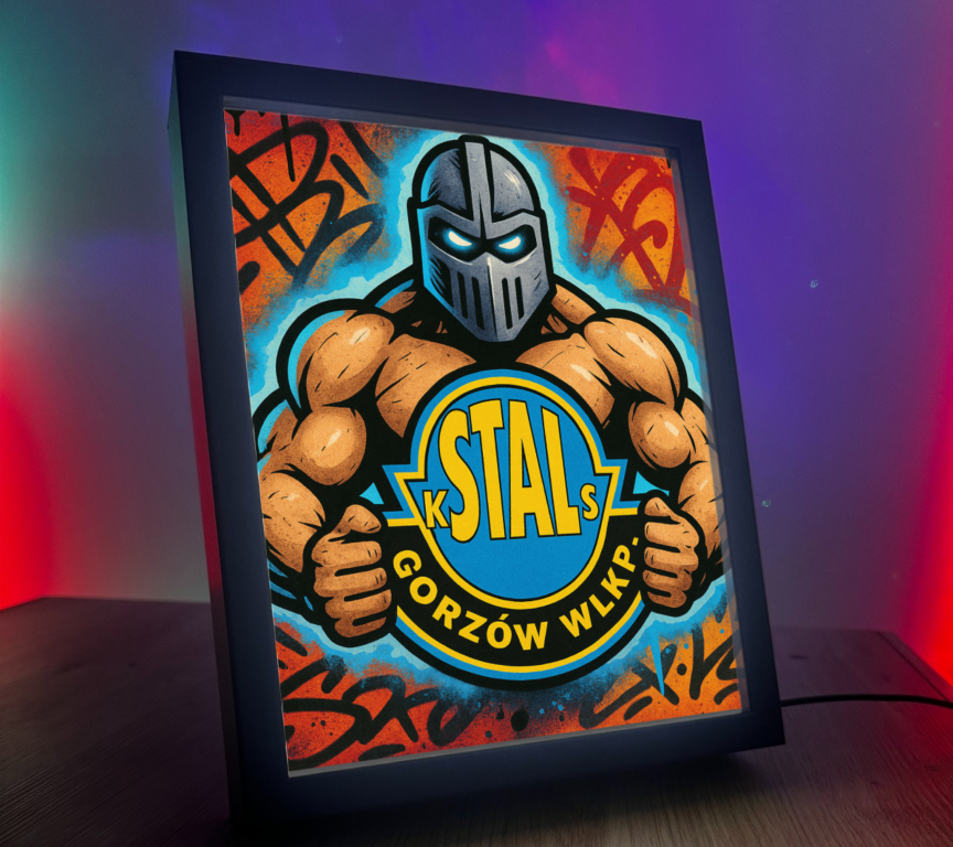 Obrazo Lampka Stal Gorzów WLKP.