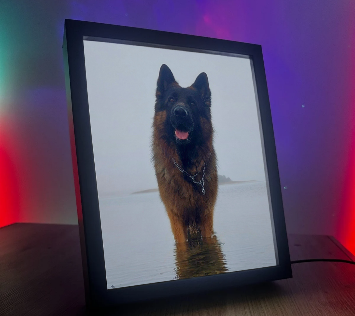 Obrazolampka indywidualna piesek w wodzie