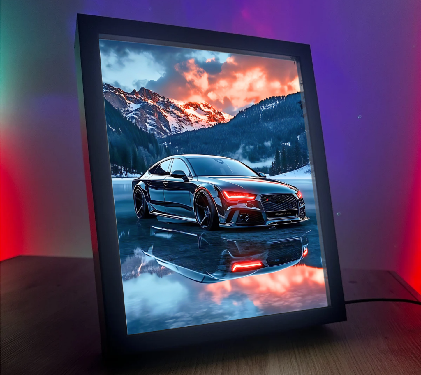 Obrazo-lampka Audi mega efekt