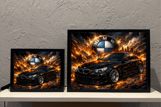 BMW E60 Czarne Prezent Lampka Nocna ObrazoLampka 3
