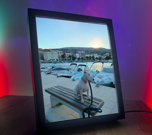 Obrazolampka indywidualna piesek zachód słońca