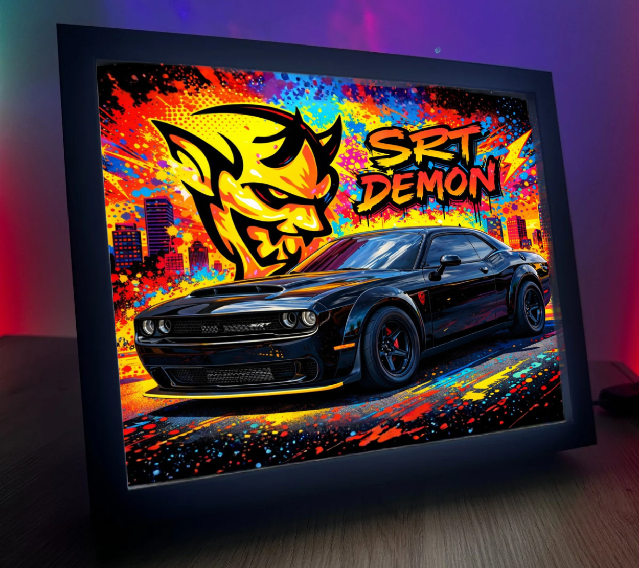 ObrazoLampka Dodge Chellenger Demon 1