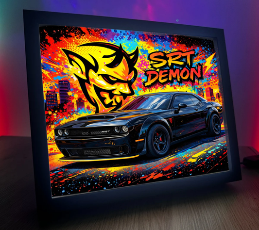 ObrazoLampka Dodge Chellenger Demon 1