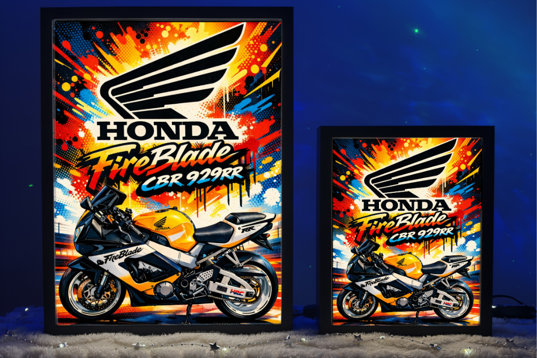 Honda CBR 929rr FireBlade Lampka Nocna Pomysł na Prezent ObrazoLampka 2