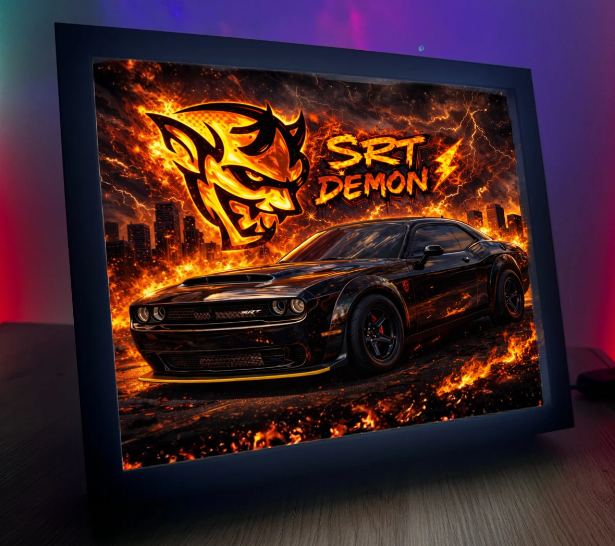 ObrazoLampka Dodge Chellenger Demon 2
