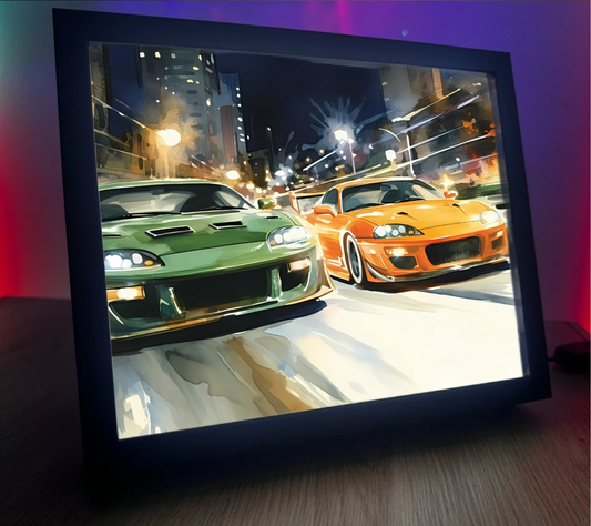 Obrazolampka Na prezent Toyota Supra i Eclipsa