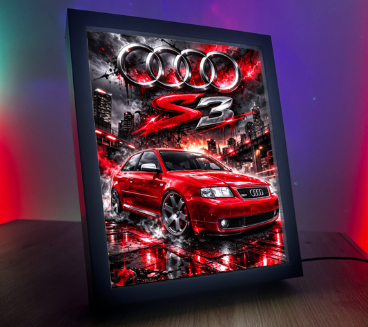ObrazoLampka Audi A3 S3 Czerwone 1
