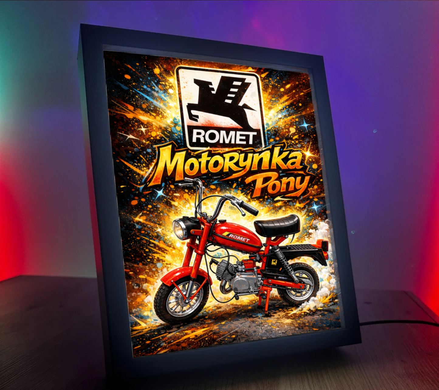 ObrazoLampka Romet Motorynka Pony Czerwona 1