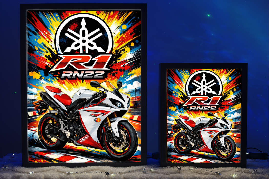 ObrazoLampka Lampka Nocna Yamaha R1 RN22 Biała 1
