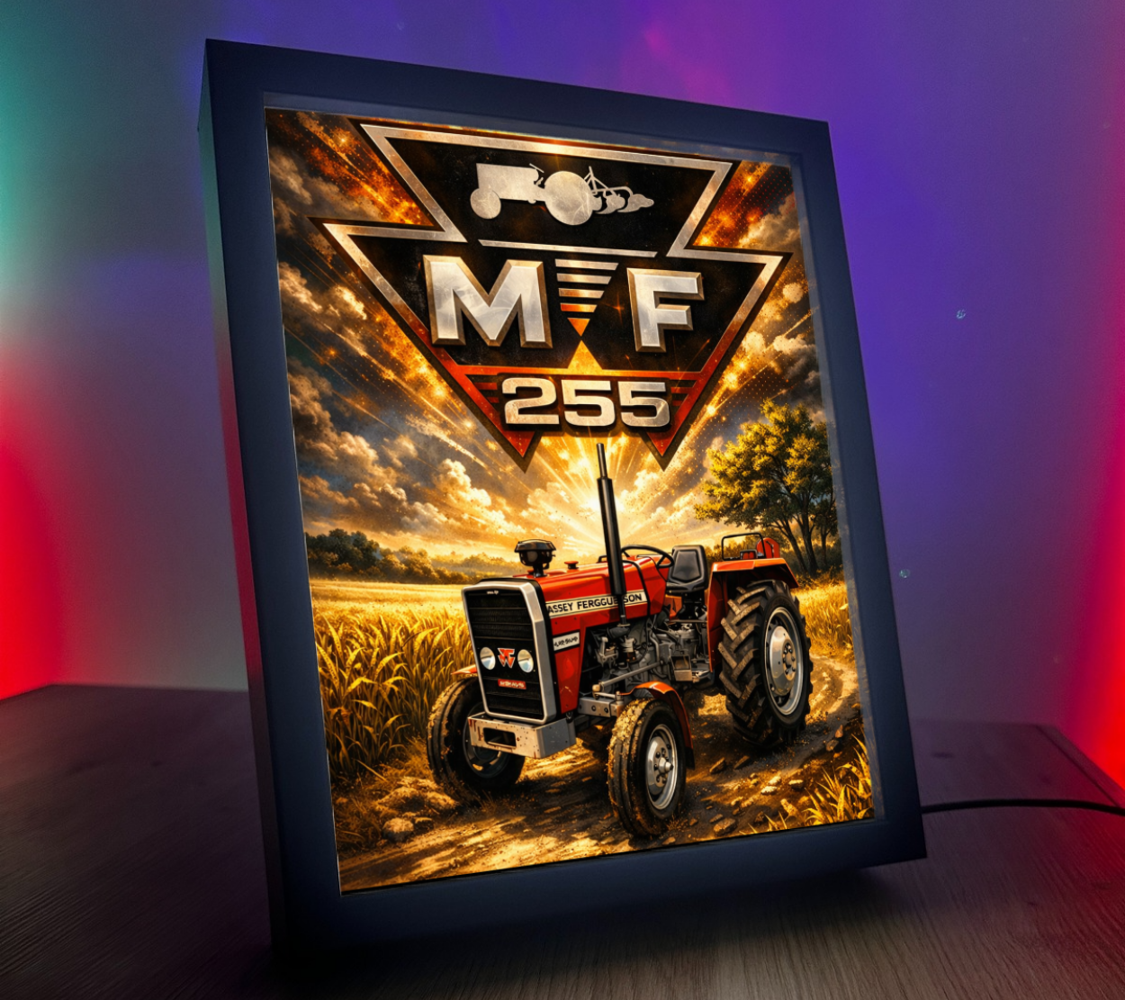 ObrazoLampka Traktor Massey Ferguson 255 2