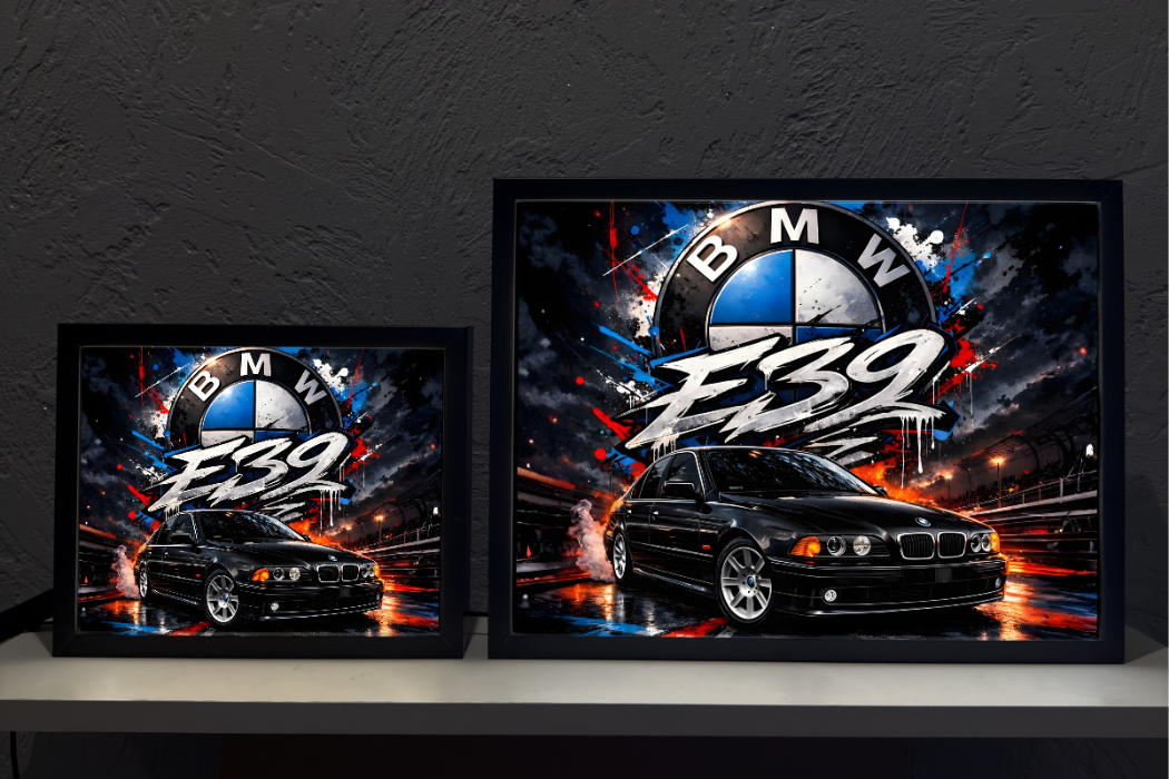 BMW E39 Czarne Prezent Lampka Nocna ObrazoLampka 1