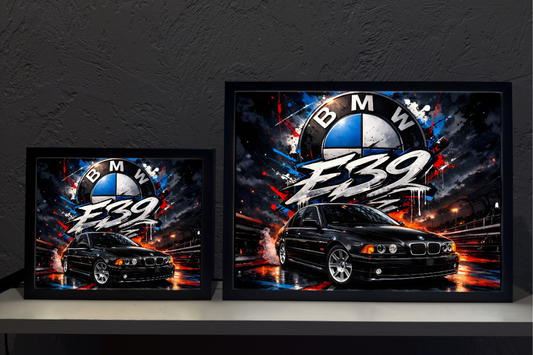 BMW E39 Czarne Prezent Lampka Nocna ObrazoLampka 1