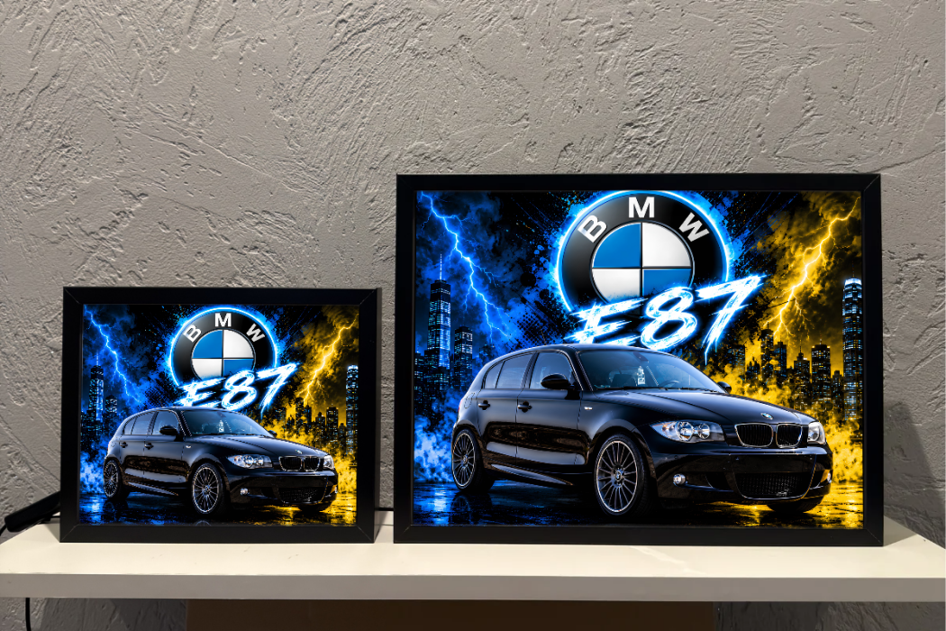 BMW E87 Czarne Prezent Lampka Nocna ObrazoLampka 1