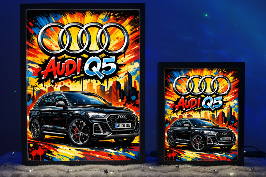 Prezent Dla Fana Audi Q5 Lampka Nocna ObrazoLampka Czarne 1