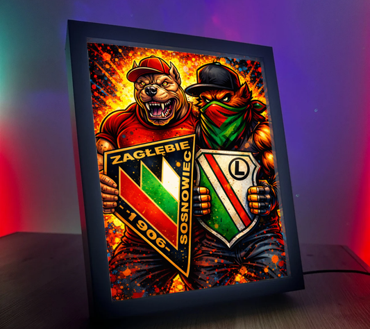 Obrazo Lampka Zagłębie Sosnowiec & Legia warszawa 1