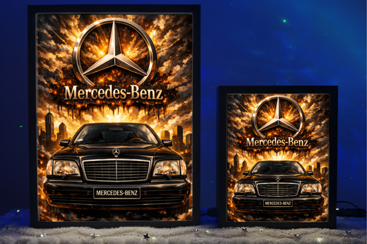 Prezent Dla Fana Mercedes-Benz W140 Lampka Nocna ObrazoLampka 4