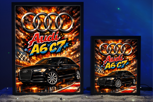 ObrazoLampka Prezent Lampka Nocna Audi A6 C7 Sedan Czarne 1