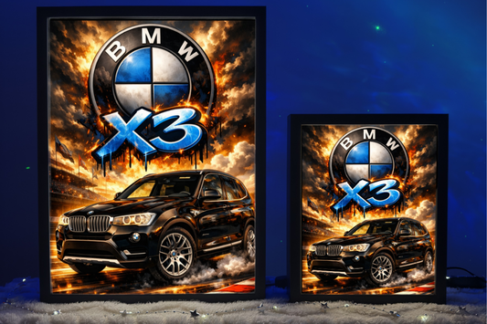 ObrazoLampka Prezent Lampka Nocna BMW X3 F25 Czarne 2