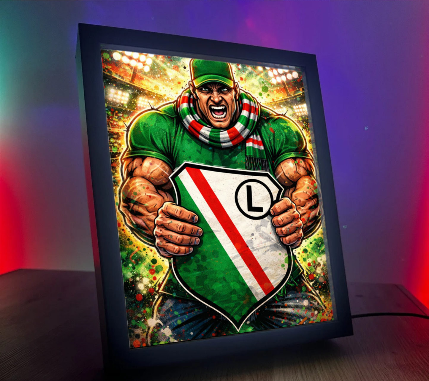 Obrazo Lampka Legia Warszawa 7