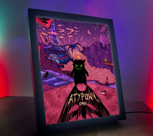 Obrazo-lampka indywidualna Okładka Szpaku Atypowy Pionowa