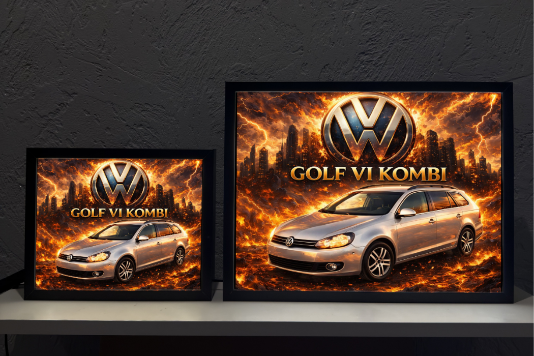 ObrazoLampka Prezent Lampka Nocna VW Golf 6 Kombi 1