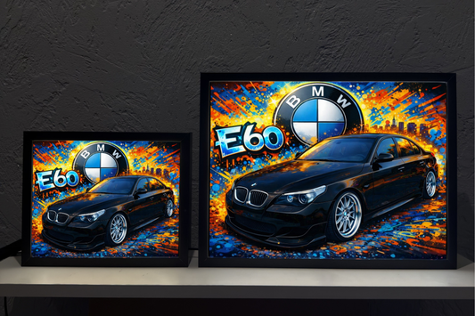BMW E60 Czarne Prezent Lampka Nocna ObrazoLampka 1