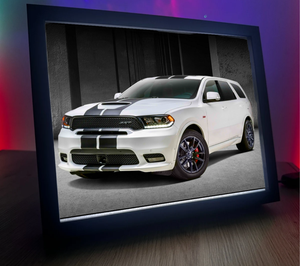 Obrazo lampka Dodge Durango SRT Biały