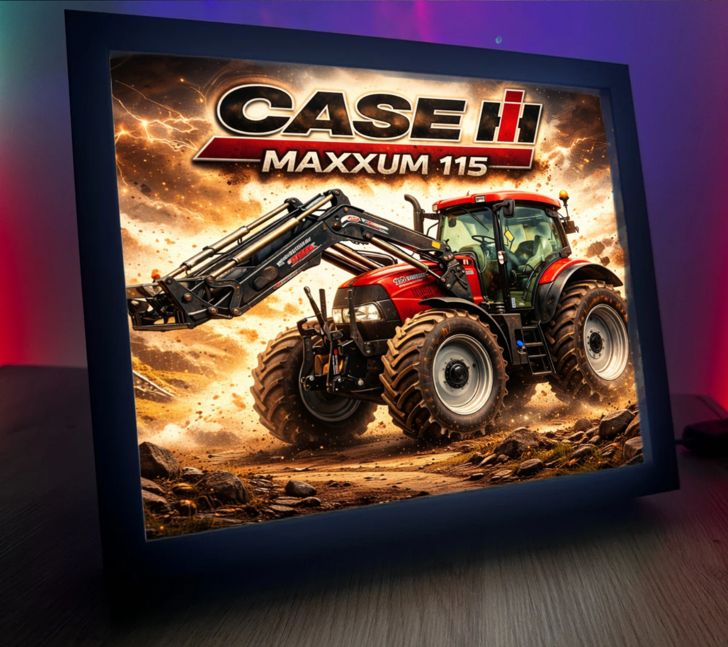 ObrazoLampka Traktor Case Maxxum 115 3