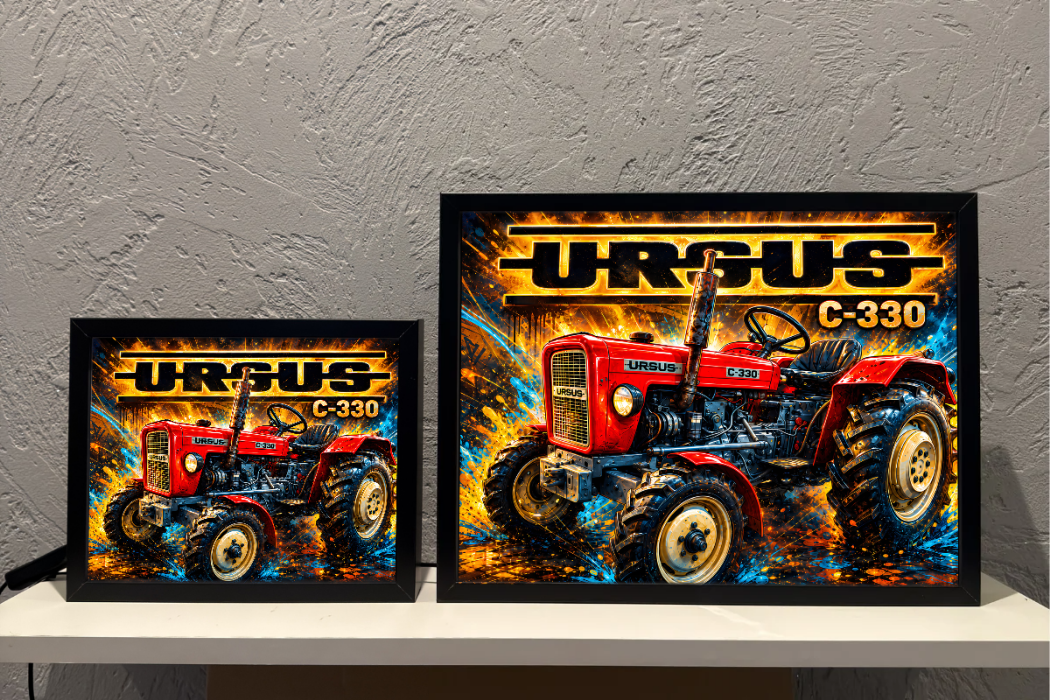 Ursus C-330 czerwony Traktor Lampka Prezent ObrazoLampka 1