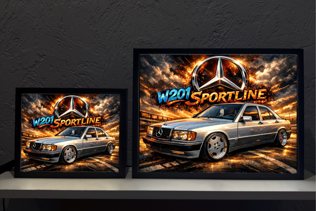 Mercedes W201 Prezent Lampka Nocna ObrazoLampka 1