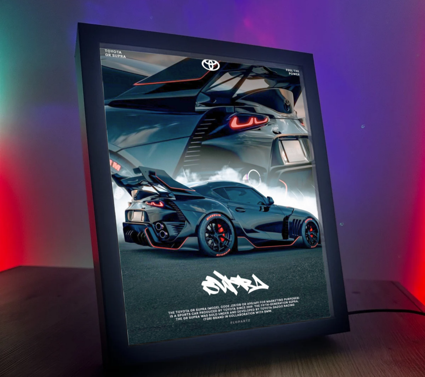 Obrazolampka Na prezent Toyota Supra 2