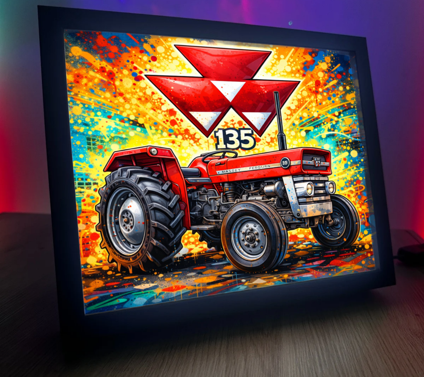 ObrazoLampka Traktor Massey Ferguson 135 1