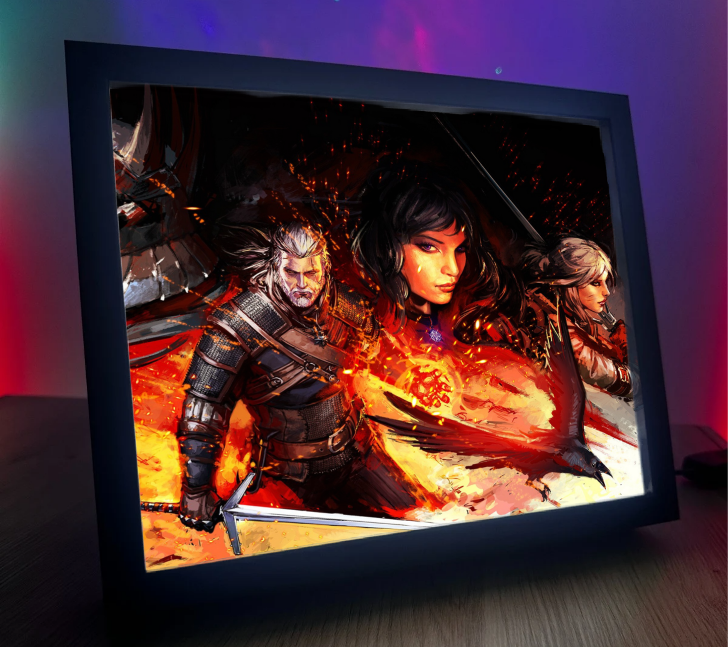 Obrazo Lampka Wiedźmin The Witcher pomysł na prezent 1