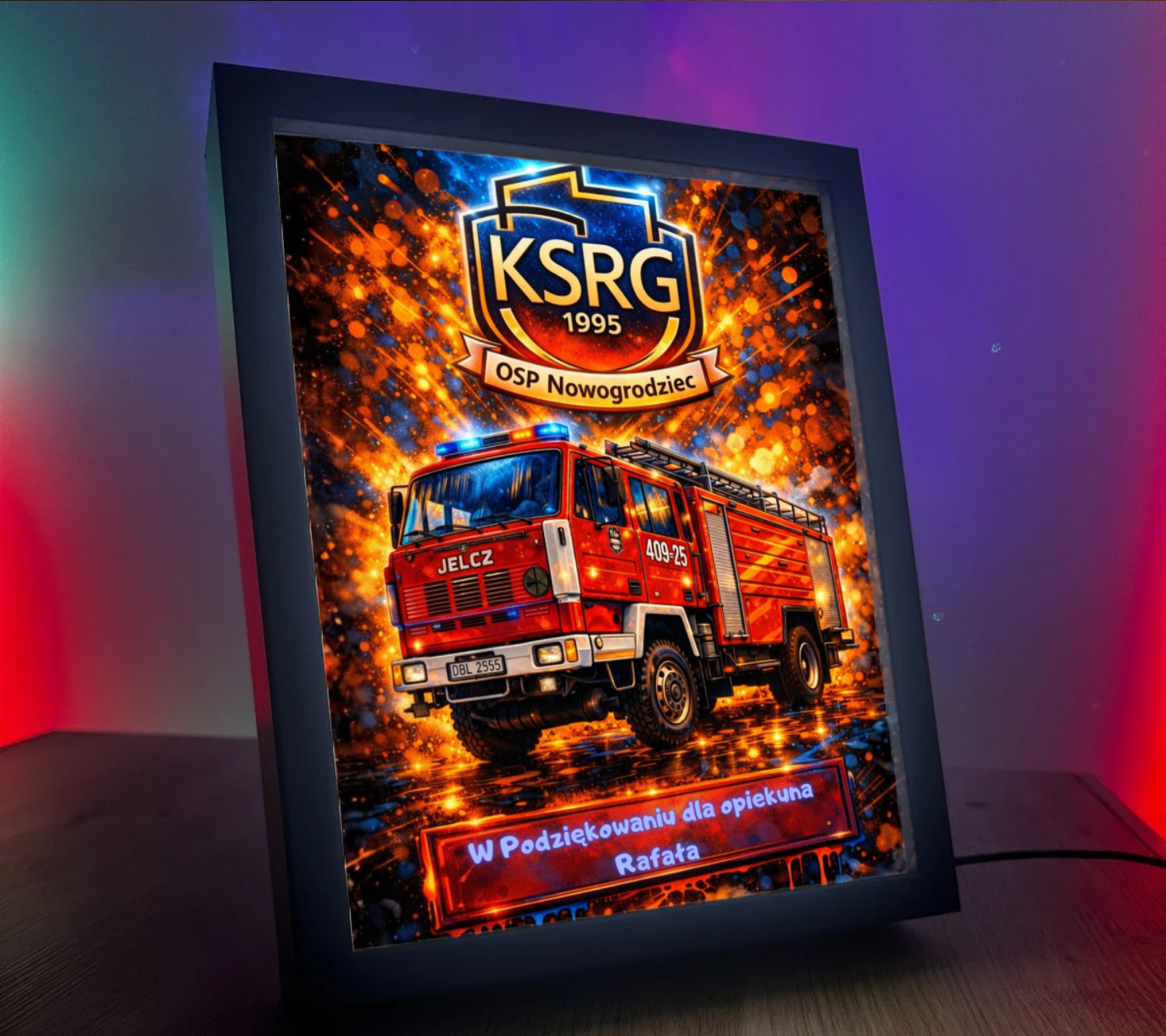 ObrazoLampka OSP Nowogrodziec Jelcz 2