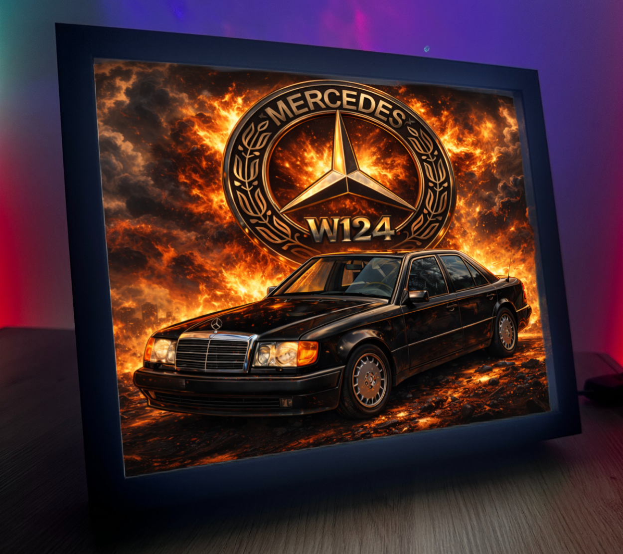 ObrazoLampka Mercedes W124 Czarny 1